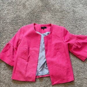 Talbots Pink Open Front Jacket
